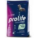 Prolife Sensitive GRAIN FREE Mini avec poisson et pommes de terre pour chiens