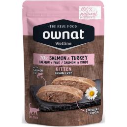 Ownat Kitten Salmon and Turkey Wet Food...