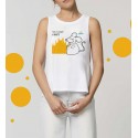 Damen-Tanktop "Va a ciapà i ratt" aus 100% Baumwolle