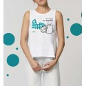 Women's 100% Cotton 'Mannaggia A Li Pescetti' Tank Top