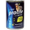 Prolife Sensitive con Coniglio e Patate Umido per Cani