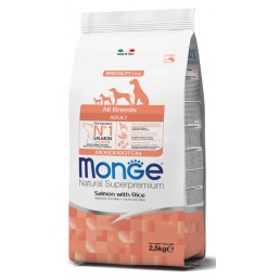 Monge All Breeds Adult Lachs mit Reis für...