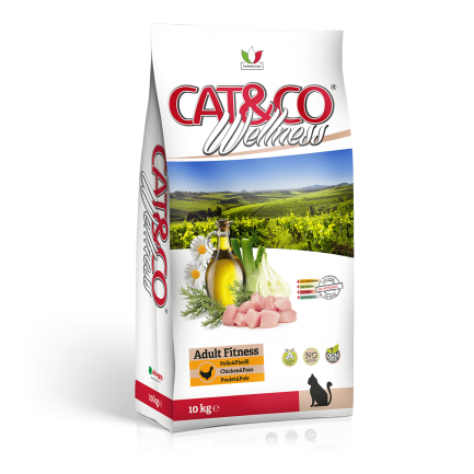 Cat&amp;Co Wellness Adult Fitness Pollo y guisantes para gatos