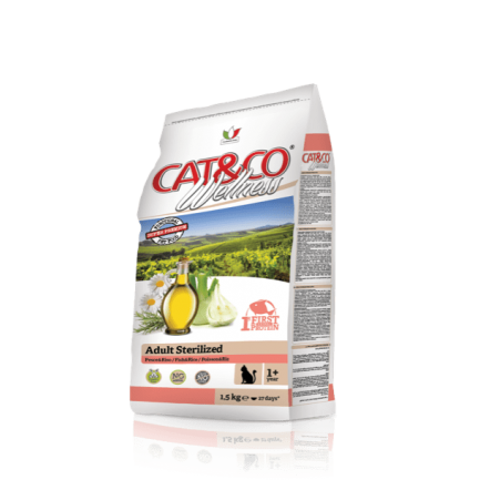 Cat&amp;Co Wellness Adult Sterilised ryba i ryż dla kotów