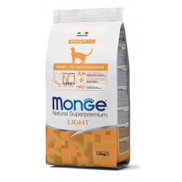 Monge Light with Turkey for Cats