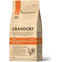 Grandorf Turkey and Whole Grain Rice for Cats