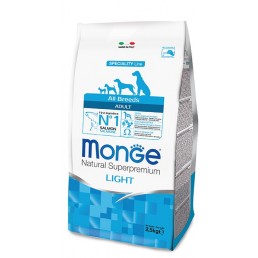 Monge All Breeds Adult Light Salmone e Riso per Cani