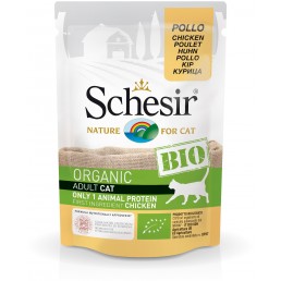 Schesir Cat BIO Organic con Pollo Cibo Umido per Gatti