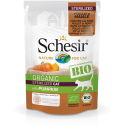 Schesir Cat BIO Pollo y cerdo con calabaza para gatos esterilizados