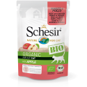 Schesir Cat BIO Rindfleisch und Huhn mit Apfel für Katzen